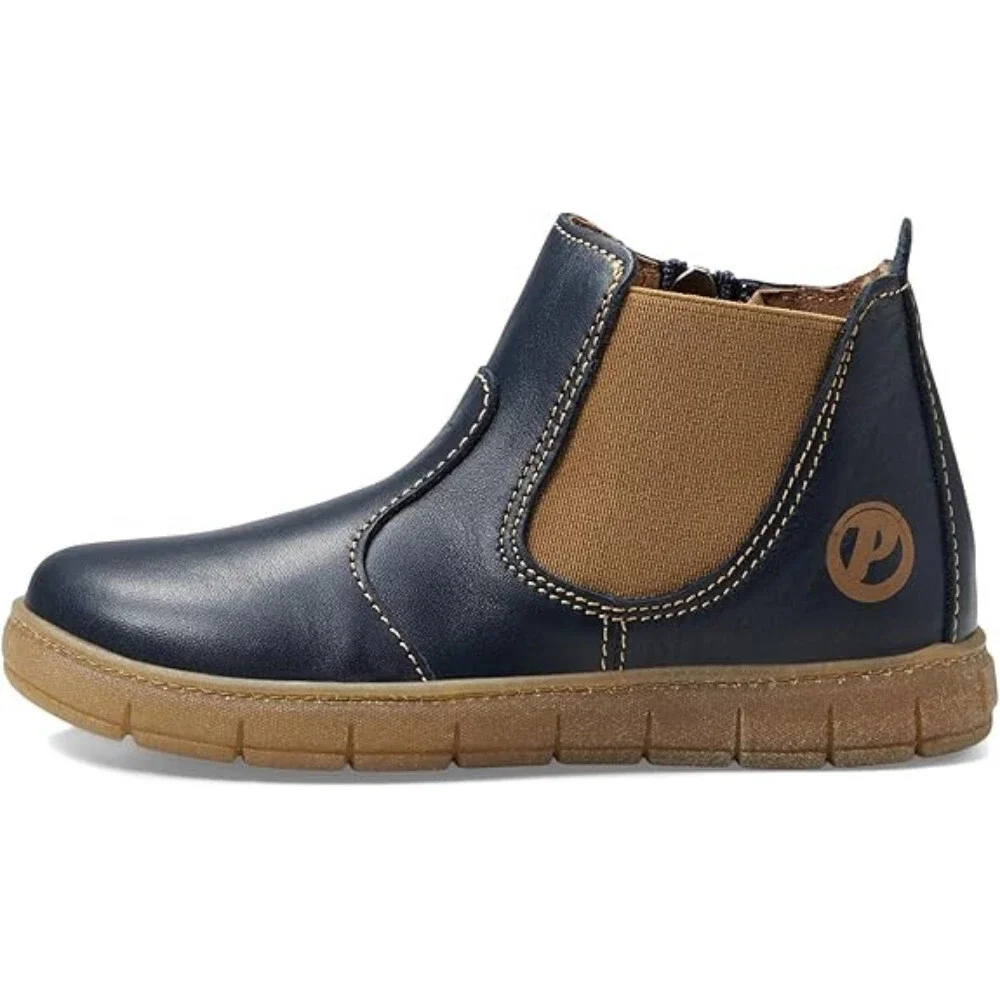 Primigi 4910222 Boots Toddler 5.5 M Blue Leather Round Toe Ankle Chelsea NLW184